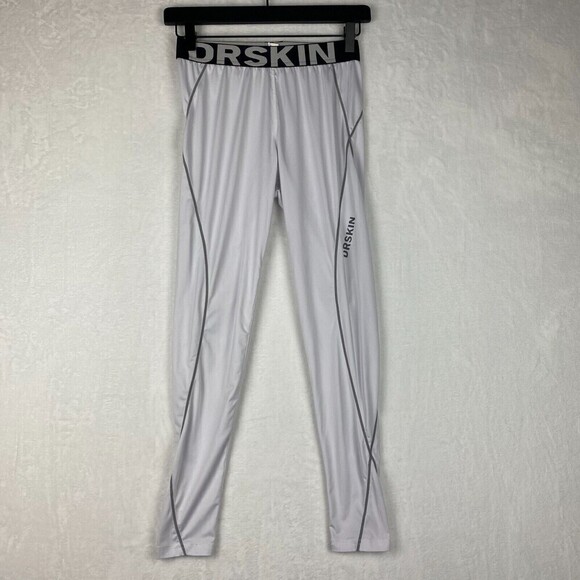 DRSKIN Compression Pants Tights Mens Medium Black White Lightweight Bundle of 2 - Picture 10 of 16